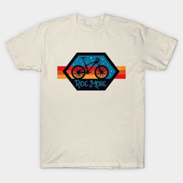 Ride More Bike Vintage T-Shirt by CTShirts